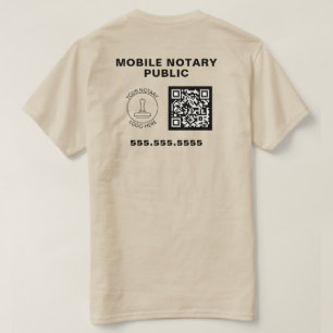 QR-Code für berufliche Geschäftslogos Notare Arbei T-Shirt