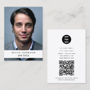 QR-Code für berufliche Mitarbeiter im Unternehmen Visitenkarte