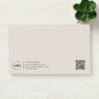 QR-Code für berufliche, moderne Unternehmen Beige
