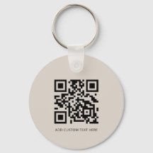 QR-Code für berufliche, moderne Unternehmen Beige