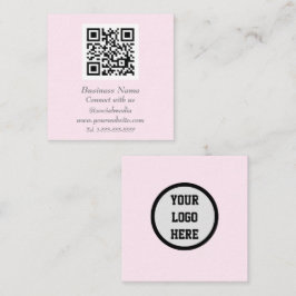 QR-Code für berufliche soziale Medien - Scannerfar Quadratische Visitenkarte