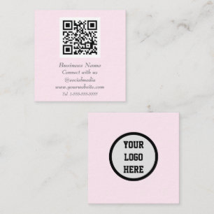 QR-Code für berufliche soziale Medien - Scannerfar Quadratische Visitenkarte