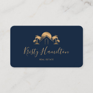 QR-Code für berufliches Anwesen an der Küste Visitenkarte