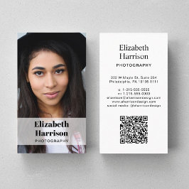 QR-Code für berufliches Foto Visitenkarte