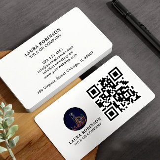 QR-Code für berufliches Geschäftslogo (QR-Code) Visitenkarte