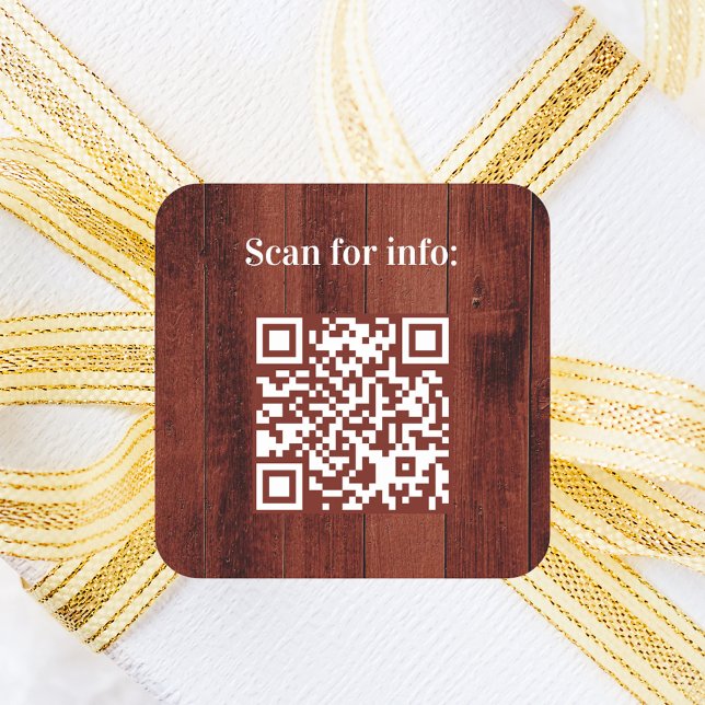 QR-Code für Braunholz Quadratischer Aufkleber (Von Creator hochgeladen)