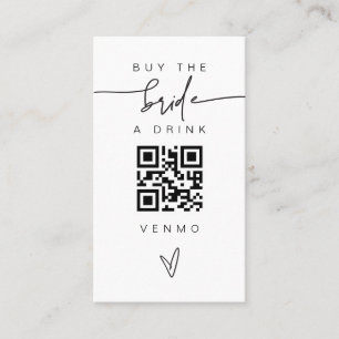 QR-Code für Bride & Groom Drink Card Scan G400 Wed Visitenkarte