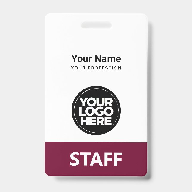 Qr-Code für Burgundy-Mitarbeiter Ausweis (Vorderseite)
