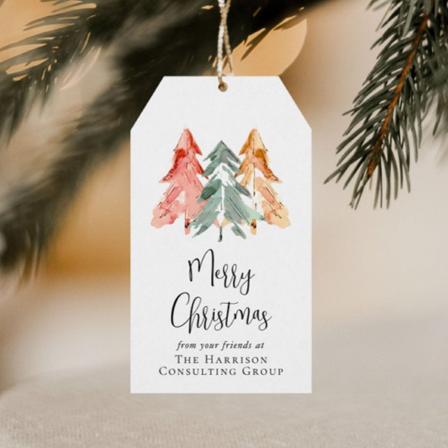 QR-Code für Business-Logos Frohe Weihnachtsfeierta Geschenkanhänger (Von Creator hochgeladen)