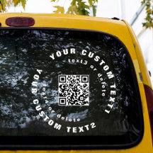 QR-Code für Clear Vinyl Car Window Autoaufkleber