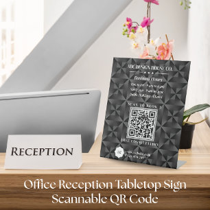 QR-Code für das 3D-Logo "Urban Black Gradient Busi Sockelschild