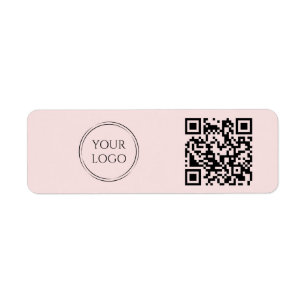 QR-Code für das einfache Rosa Office-Firmenlogo