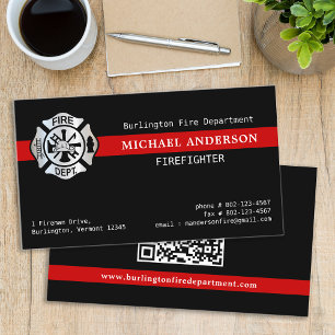 QR-Code für das Logo der Feuerwehr-Abteilung Visitenkarte