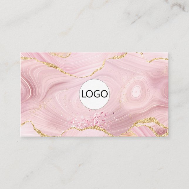 QR-Code für das moderne Beruflich-Rosa-Logo Visitenkarte (Vorderseite)