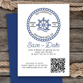 QR-Code für das Nautische Rad speichern Sie die Da Save The Date