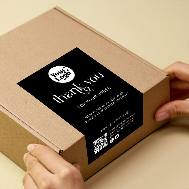 QR-Code für das Versand-Logo dank Siegel für die B Rechteckiger Aufkleber (Von Creator hochgeladen)