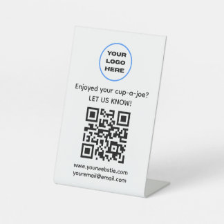 QR-Code für den Kaffeeshop Sockelschild