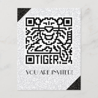 QR-Code für den Tiger Einladung