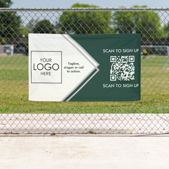 QR-Code für die Anzeige von Werbeplakaten für Mess Banner (Insitu)