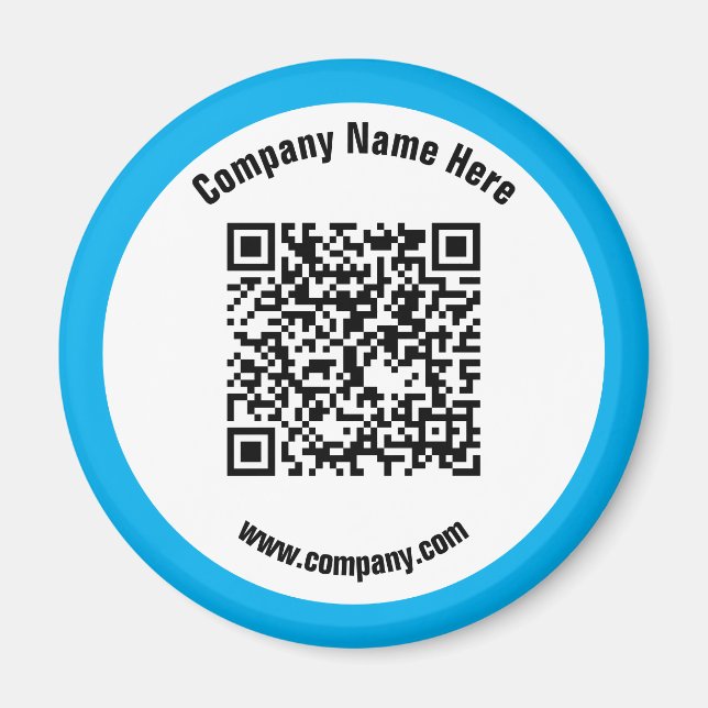 QR-Code für die Blaue Werbeaktion Magnet (Vorne)