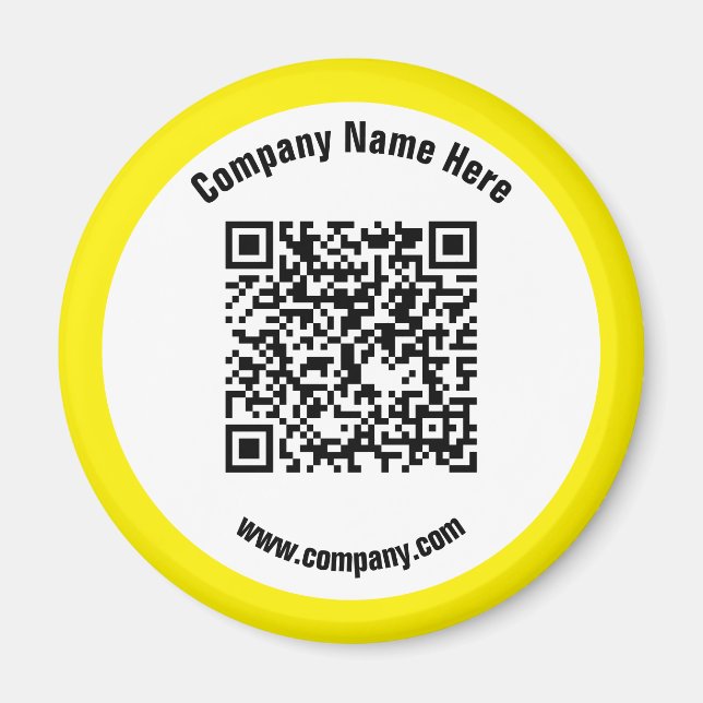 QR-Code für die gelbe Werbeaktion Magnet (Vorne)