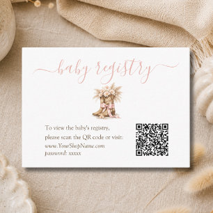 QR-Code für die Geschenkeliste zur Babyparty Littl Begleitkarte