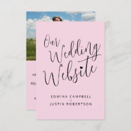 QR-Code für die Hochzeitwebsite Begleitkarte