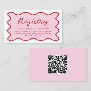 QR-Code für die Registrierung von Wavy Curvy Rosa Begleitkarte