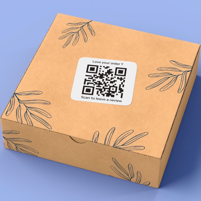 QR-Code für die Überprüfung von Unternehmen Quadratischer Aufkleber (Von Creator hochgeladen)