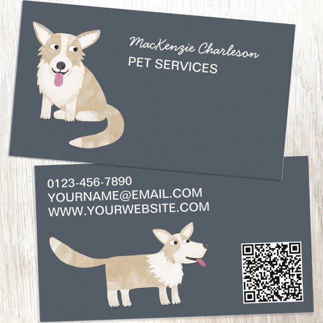 QR-Code für Dog Pet Services Visitenkarte (Von Creator hochgeladen)