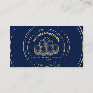 QR-Code für dunkle Hühnereier Visitenkarte