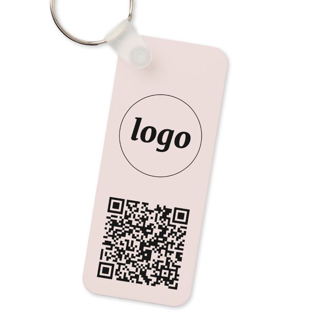 QR-Code für einfache Logos Schlüsselanhänger (Logo QR code business promotional keychain keyring)