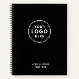 QR-Code für einfaches Schwarzes Logo Notizbuch