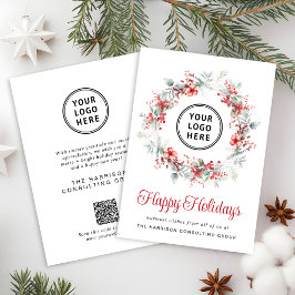 QR-Code für elegante Business-Logos Weihnachten in