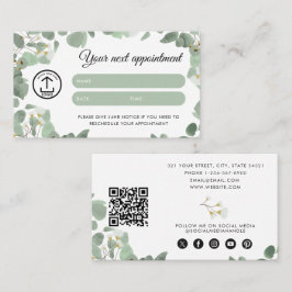 QR-Code für Eukalyptus Client-Karte Visitenkarte