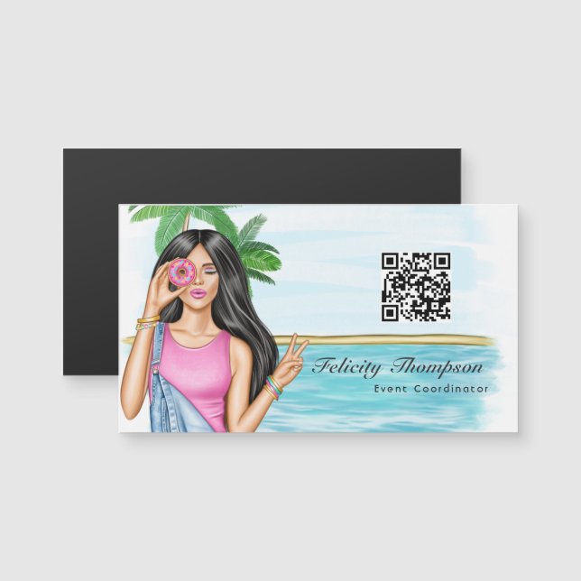 QR-Code für Event-Koordinator Magnetkarte (Vorne/Hinten)