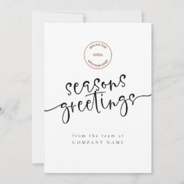 QR-Code für Firmenlogos Alle Frohe Festtage Feiertagskarte