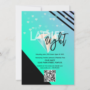 QR-Code für Flyer der Bright Ladies Night Club Bar Einladung