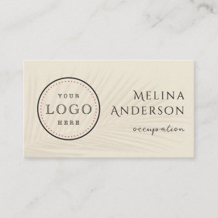 QR-Code für Geschäftsmodelle Tropical Palm Busines Visitenkarte