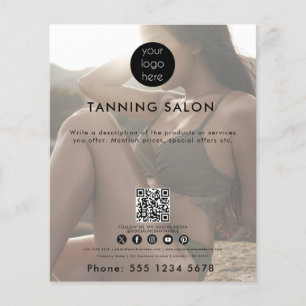 QR-Code für Geschäftszeichen Beauty Spray Tan Fade Flyer
