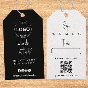 Qr-Code für Geschäftszeichen Hang Tags Preisgröße Geschenkanhänger