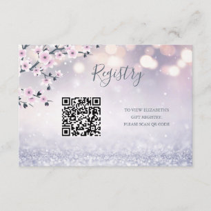 QR-Code für Geschenkregister Swan Princess Baby Begleitkarte