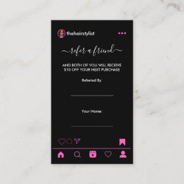 QR-Code für Haarstempel Empfehlungskarte