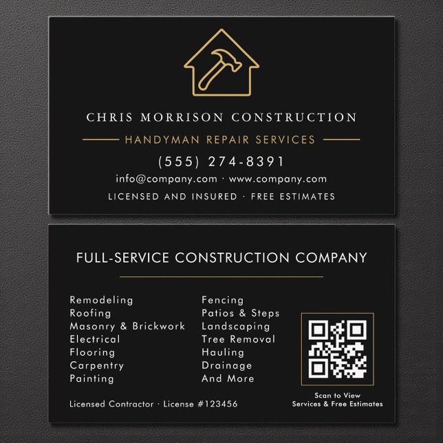 QR-Code für Handwerker & Dienstleister Visitenkarte (Von Creator hochgeladen)