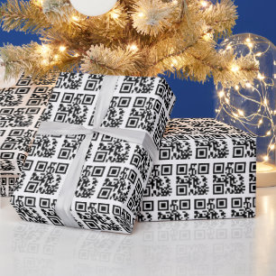QR-Code für Happy Holidays Geschenkpapier