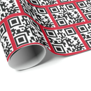 QR-Code für Happy Holidays Geschenkpapier