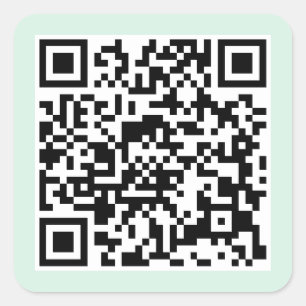 QR-Code für Hellminze Quadratischer Aufkleber