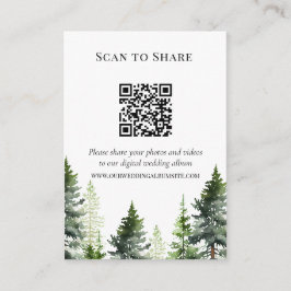 QR-Code für Hochzeiten von Pinienwäldern nach Shar Begleitkarte