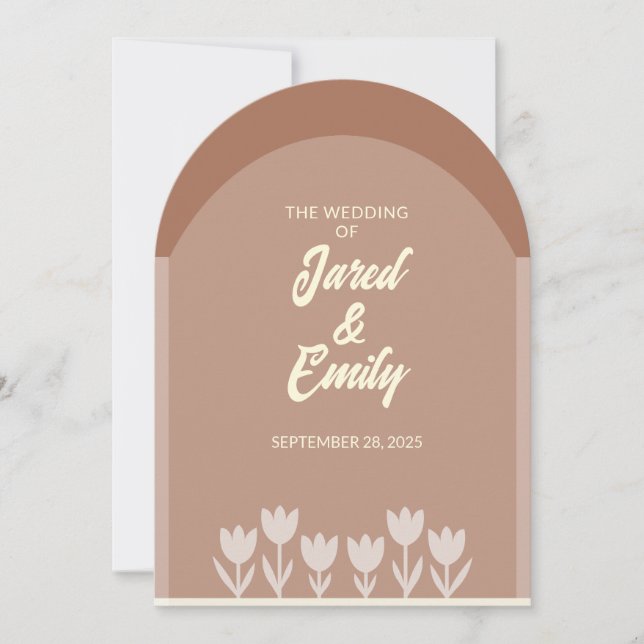 QR-Code für Hochzeitsfeiern Einladung (Vorderseite)