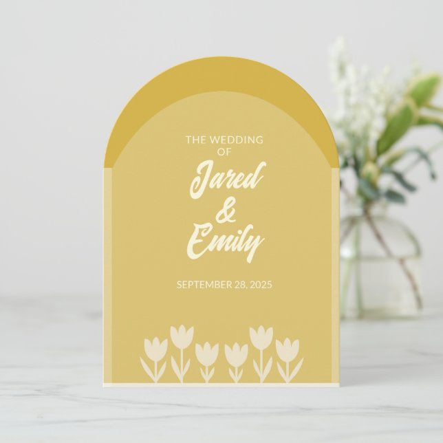 QR-Code für Hochzeitsfeiern Einladung (Stehend Vorderseite)